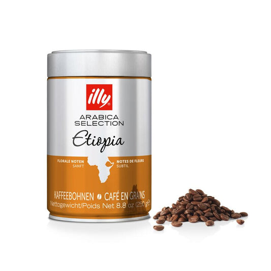 Lata Café Illy en Grano Etiopia 250 gr