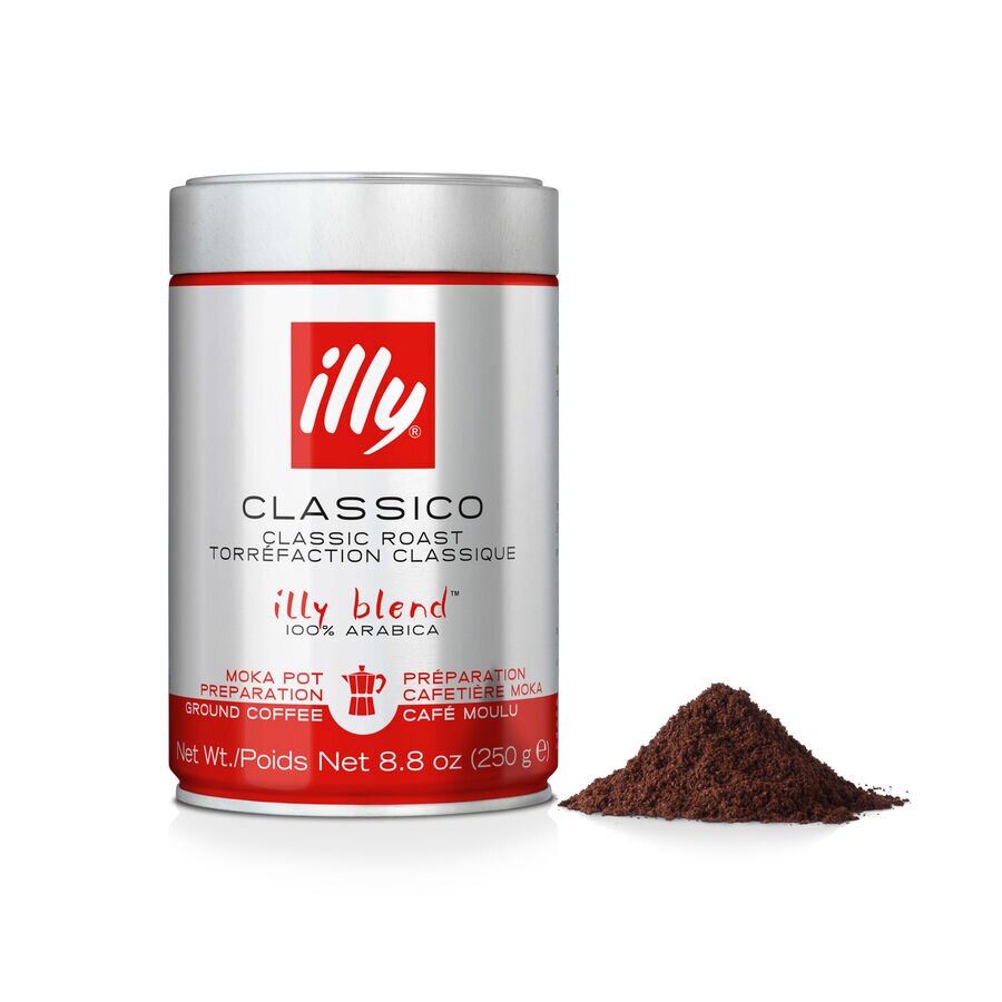 Lata Cafe Illy Molido Clasico Moka 250 gr