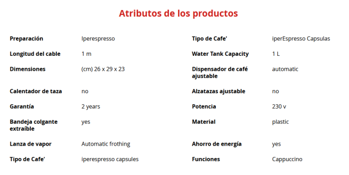 X7.1 - Máquina de Café en Cápsulas Iperespresso Blanco